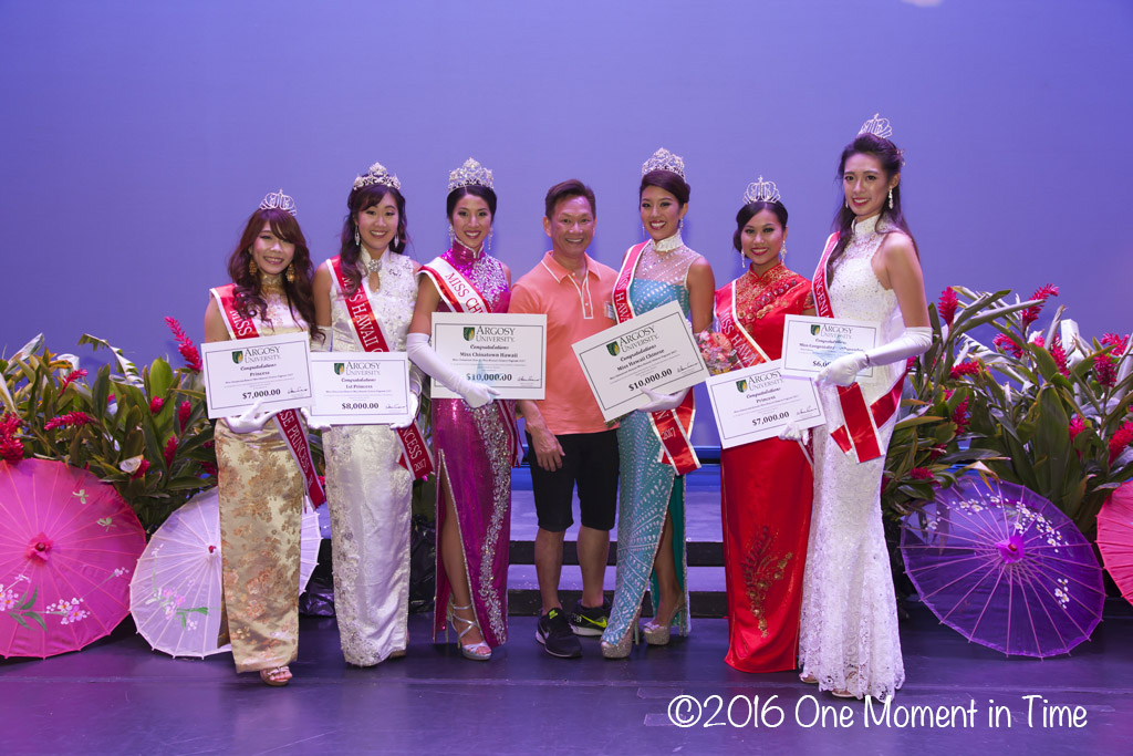 Court with Hairdresser Dennis Guillermo - Miss Chinatown Hawaii/Miss Hawaii Chinese Scholarship Pageant - ©2017 One Moment in Time Photography