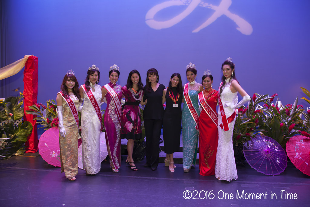 Court with Pageant Directors - Miss Chinatown Hawaii/Miss Hawaii Chinese Scholarship Pageant - ©2017 One Moment in Time Photography