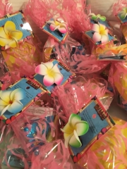 Goodie bags from Hawaii are also ready to go