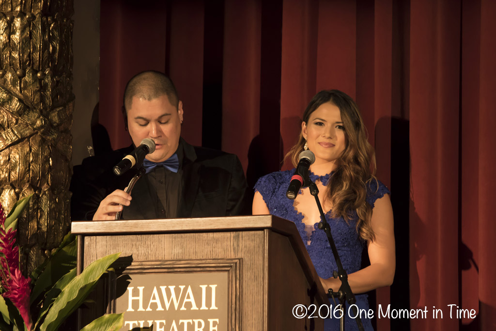 Emcees - Kaulana Chang and Crystal Montrone (Miss Chinatown Hawaii 2013 Miss Chinatown Hawaii/Miss Hawaii Chinese Scholarship Pageant - ©2017 One Moment in Time Photography