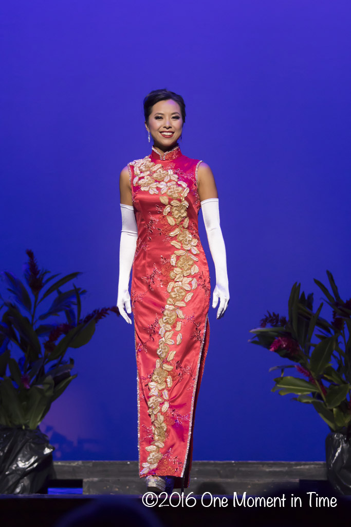 Cheongsam - Nina Hung - Miss Chinatown Hawaii/Miss Hawaii Chinese Scholarship Pageant - ©2017 One Moment in Time Photography