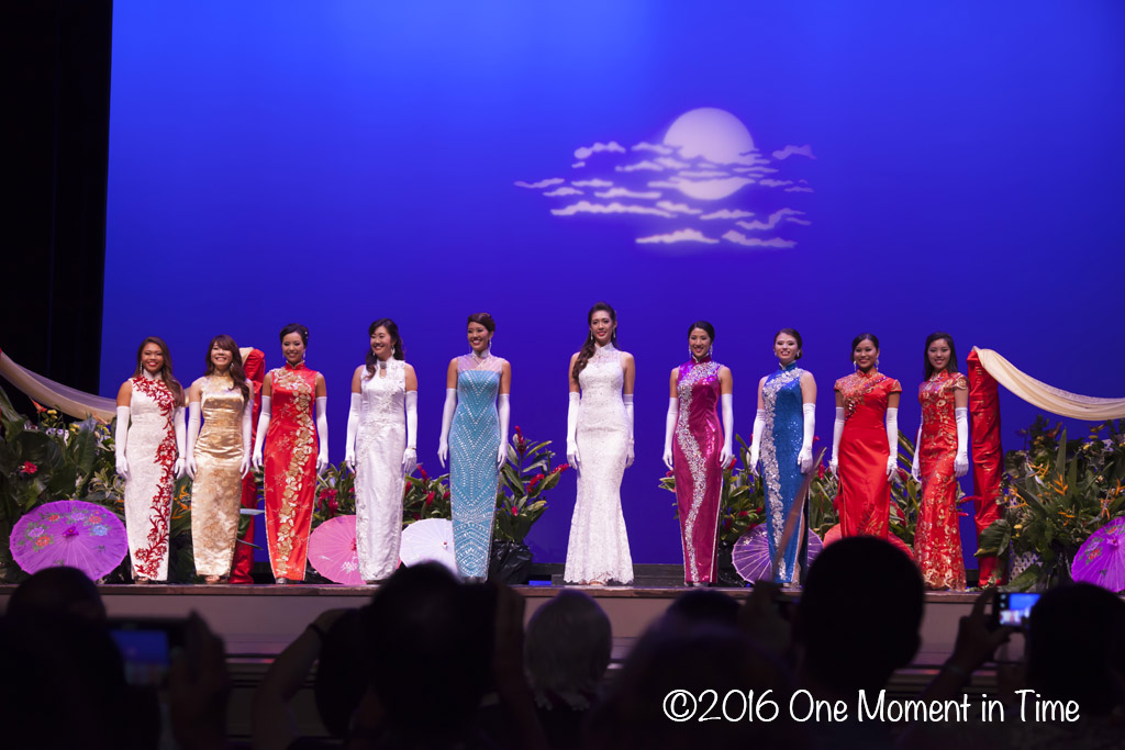 Cheongsam Final Lineup - Miss Chinatown Hawaii/Miss Hawaii Chinese Scholarship Pageant - ©2017 One Moment in Time Photography
