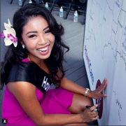 Signing my name into history. Forever your Miss Hawaii 2018, Penelope Ng Pack