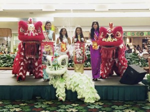 2015 Queen & Court with Lion Dancers at the Kahala Mall Appearance